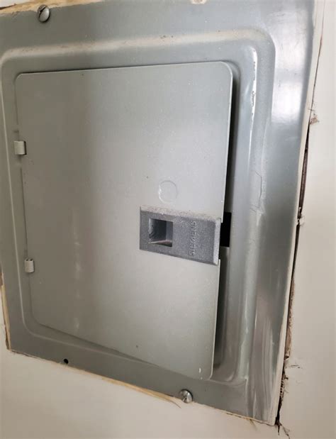 electrical panel box lost door|metal electrical panel door not opening.